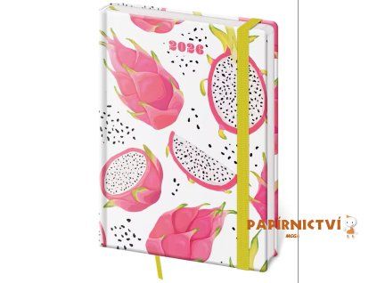 Diář týdenní A5 Vario  - Pitaya s gumičkou 2026 145x205mm DV423-21-26